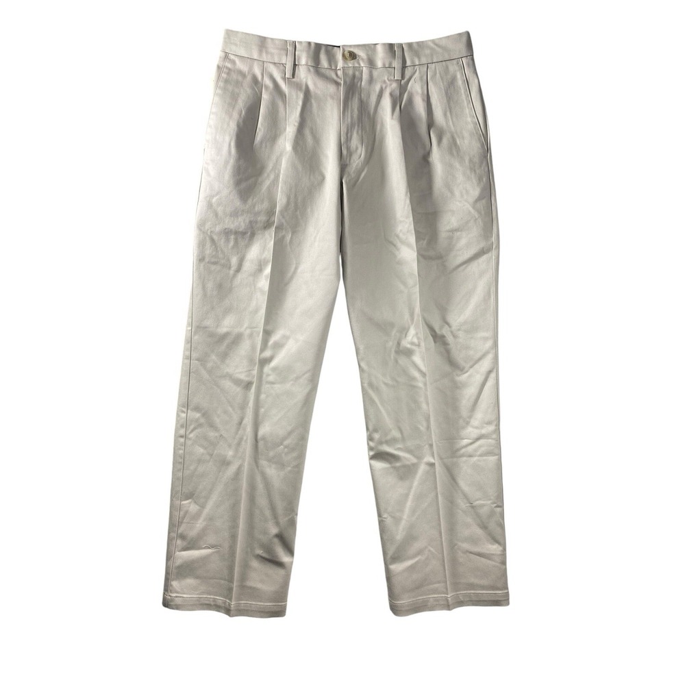 DOCKERS Mens Signature Khakis Relaxed Fit Timber Wolf - Tan Size 33x30